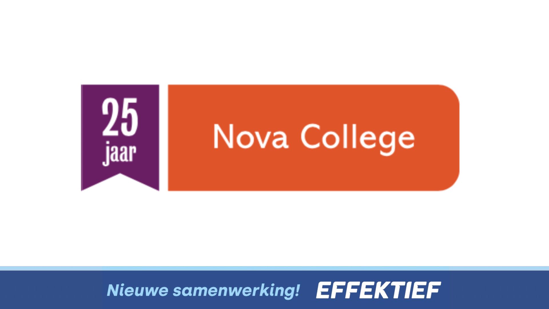 Effektief start per 1 juni 2022 met de schoonmaak bij Nova College!