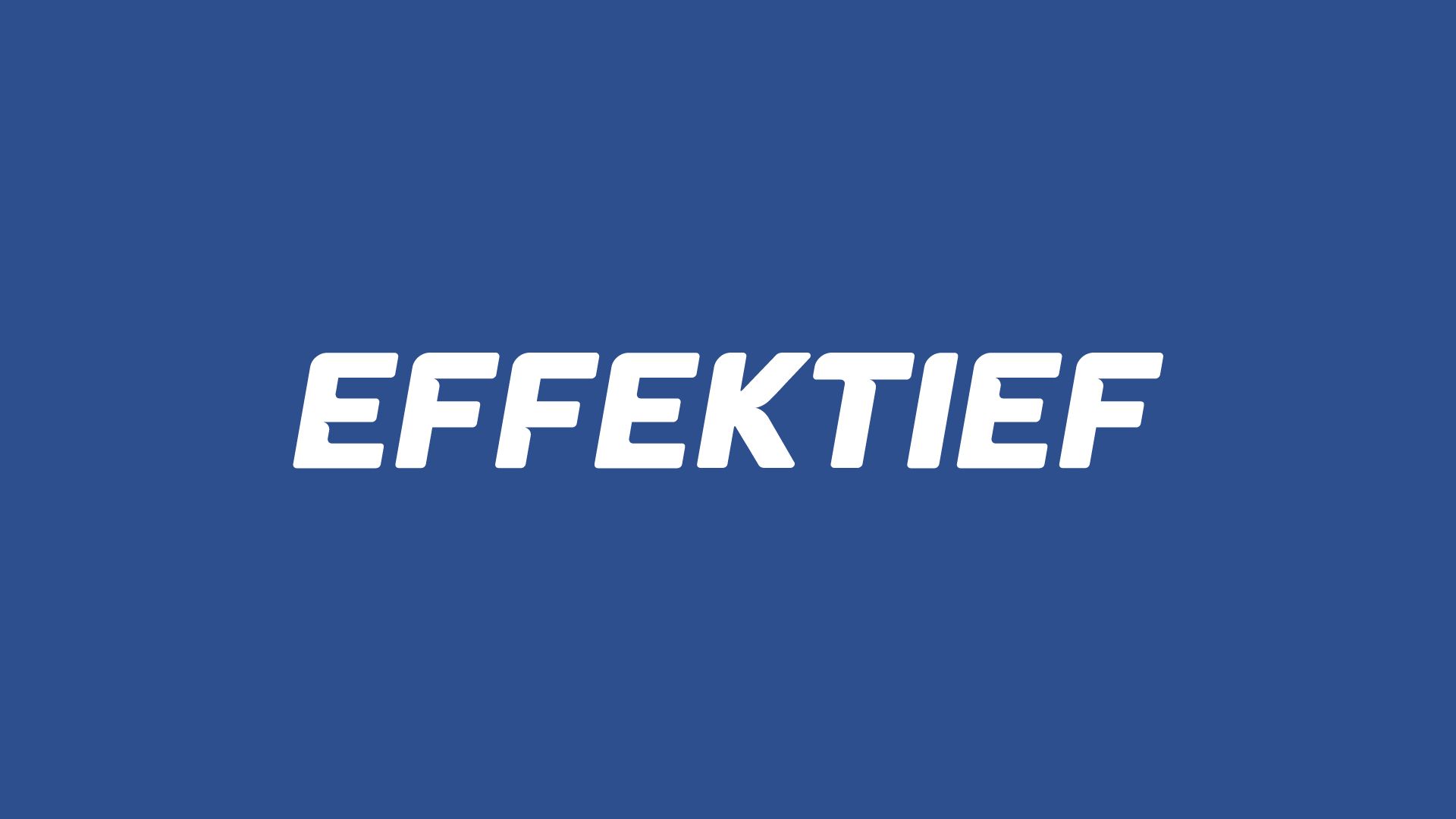 Schoonmaakbedrijf Effektief Groep wordt Effektief